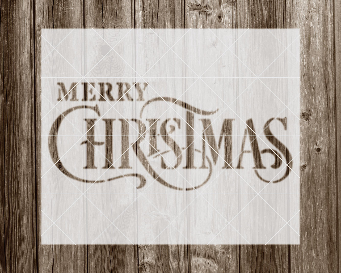 Merry Christmas Stencil, Reusable Stencil For Painting, 2077